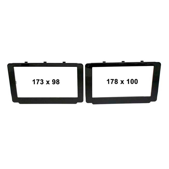 2-DIN radioramme til Toyota Hilux 2015-2019, sort - ACV