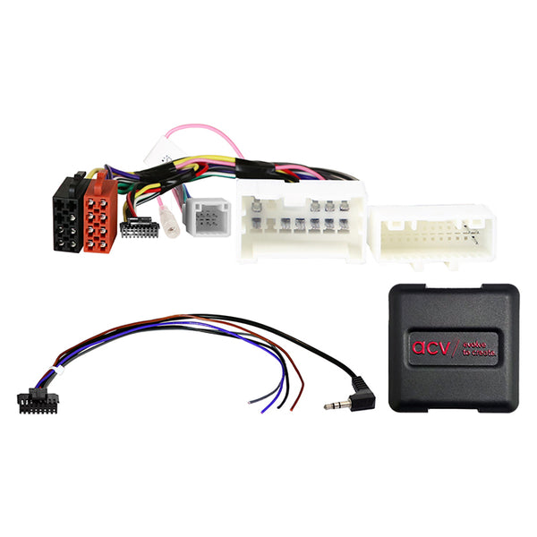 Ratinterface 12/24/6-pin til bevarelse af ratknapper til Dacia Dokker/Duster - universel adapter, kompatibilitet tjek: ledningsdiagram medfølger.