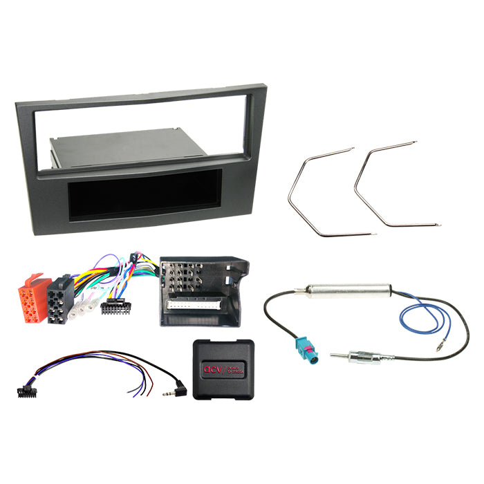 Komplet 1-DIN Kit m. rum Opel charcoal CAN Bus