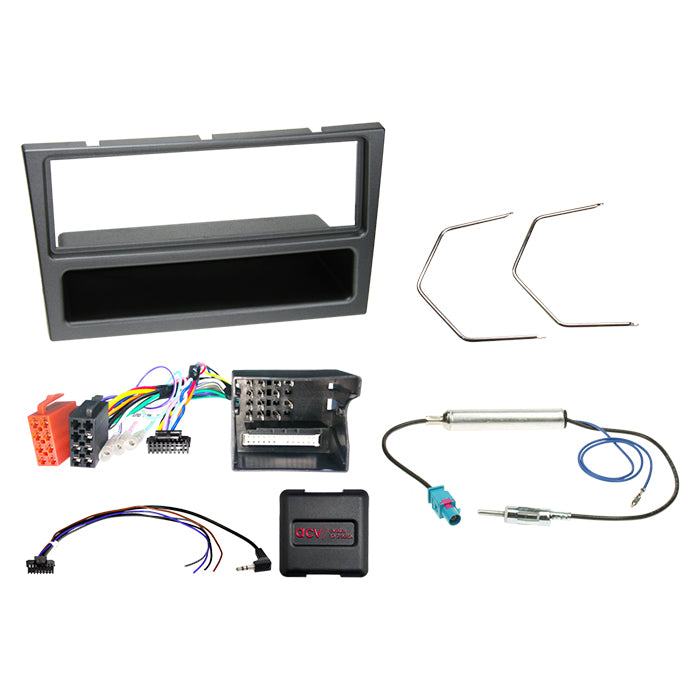 Komplet 1-DIN Kit m. rum Opel charcoal CAN Bus