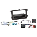 2-ISO kit m/lomme Seat/Skoda/VW ratbetj./antenne ISO