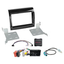 2-DIN kit Citroen/Fiat/Opel/Peugeot m/OEM HU ratbetj.