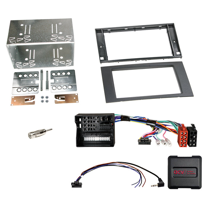 2-DIN kit Ford sort ratbetj./CAN Bus/antenne DIN