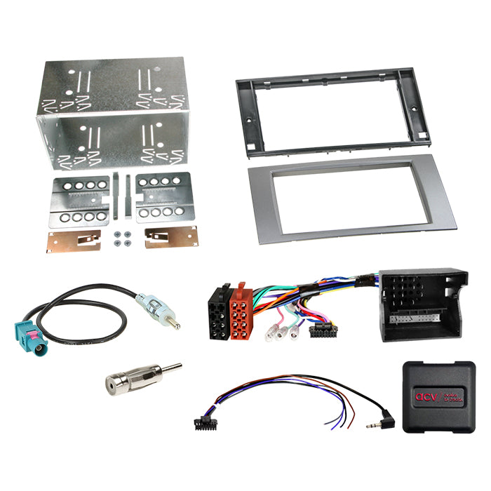 Komplet 2-DIN Kit Ford sølv /CAN Bus