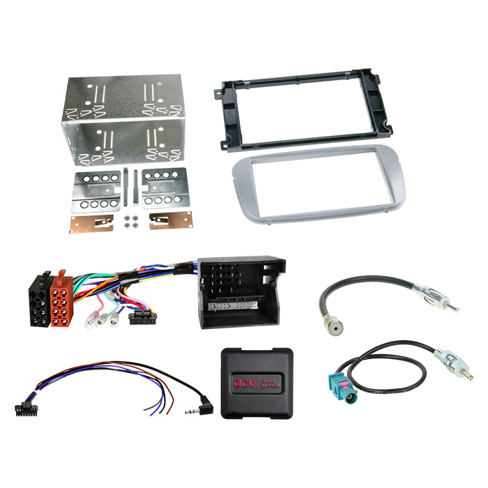 Komplet 2-DIN Kit Ford forsk. sølv /CAN Bus