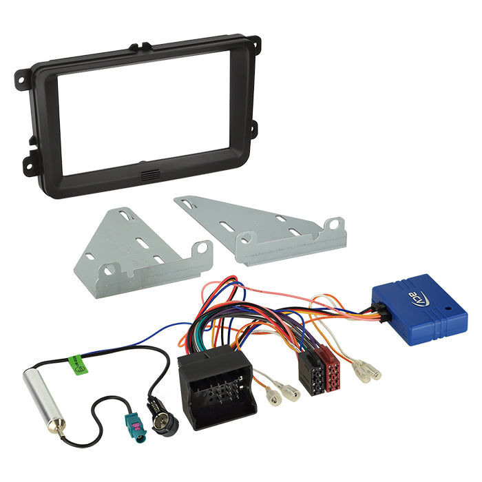 2-DIN kit Seat/Skoda/VW CAN Bus/antenne sort