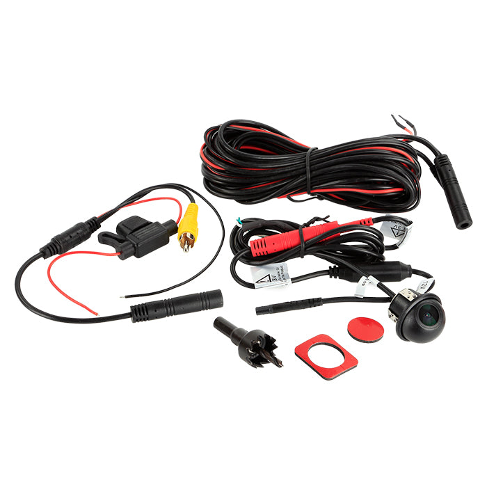 Bakkamera rund indbygget IP67 170° 480TVL spejl/linjer 1,9mm - acv