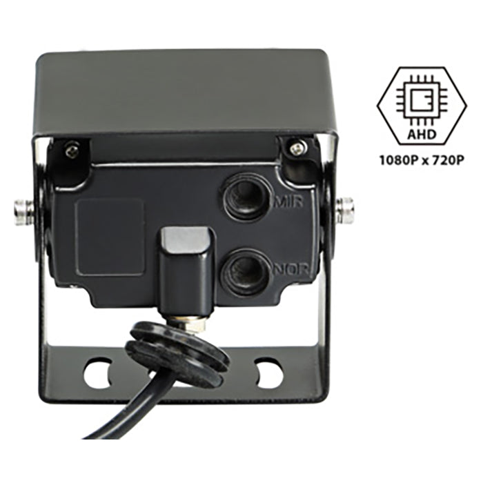 Bakkamera universal 170° vidvinkel sort 12V med nattesyn og hjelpelinjer - acv