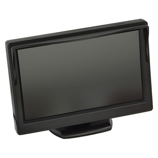 Monitor universal 5" 2xvideo input m/tilbehør 12/24V