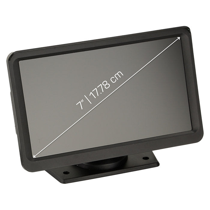 7 16:9 universel monitor med 2 videoindgange, 1024x600, PAL/NTSC - acv