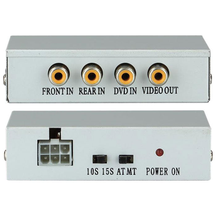 Interface til front- og bakkamera med omskifterkontakt, Plug & Play, metal - ACV