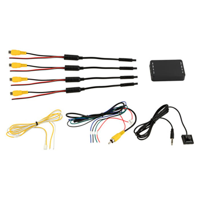 Bakkamera multi-view interface 12V til front/bag/side kameraer - acv