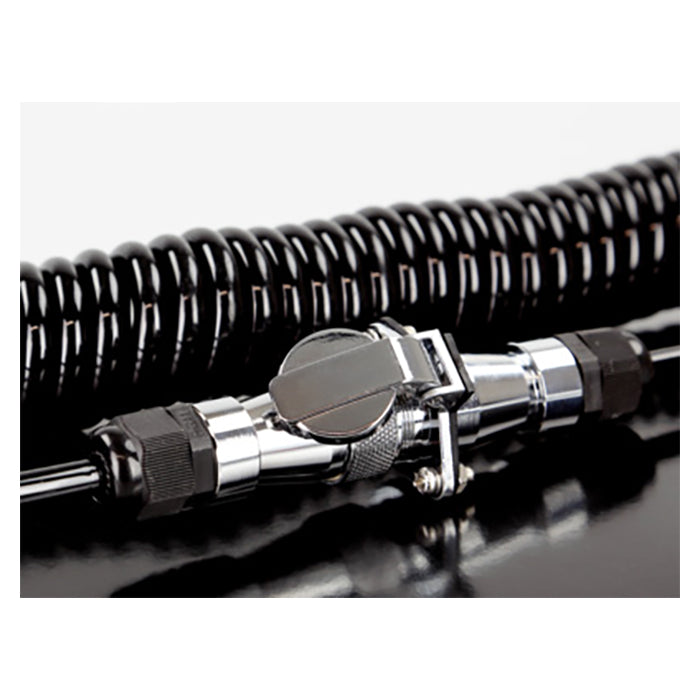 Bakkamera kabelkit til trailer/campingvogn - spiralkabel 80 - 100 cm, IP66, til ACV-kameraer. ACV