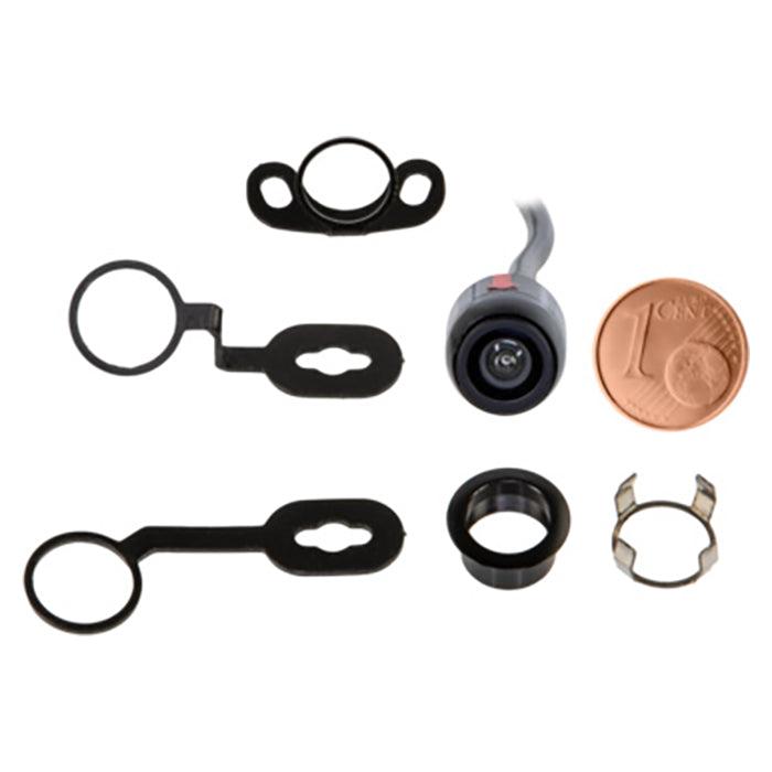 Bakkamera/frontkamera rundt 135° 12/24V IP68 justerbare linjer universal - ACV