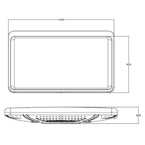 Monitor AHD universal 7" 2xvideo input m/sugekop 12V