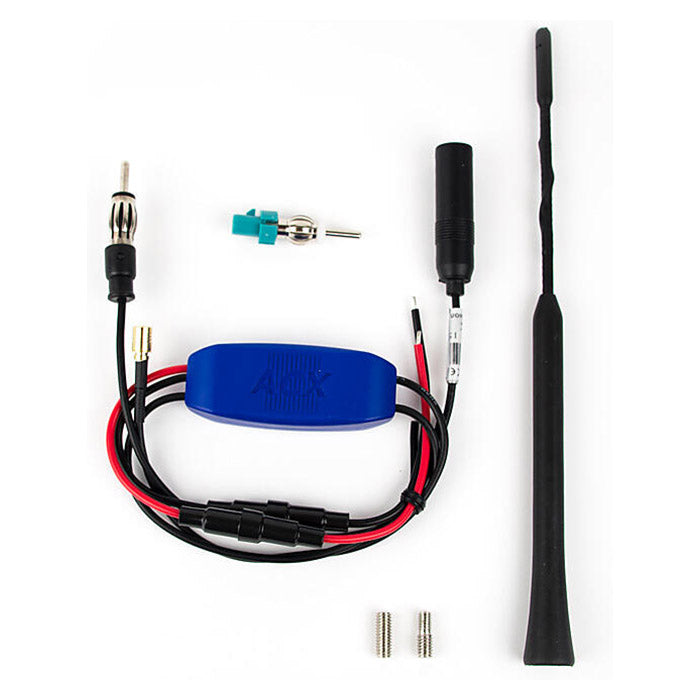 DAB+-splitter med antenne og +20 dB forstærker til AM/FM/DAB - acv