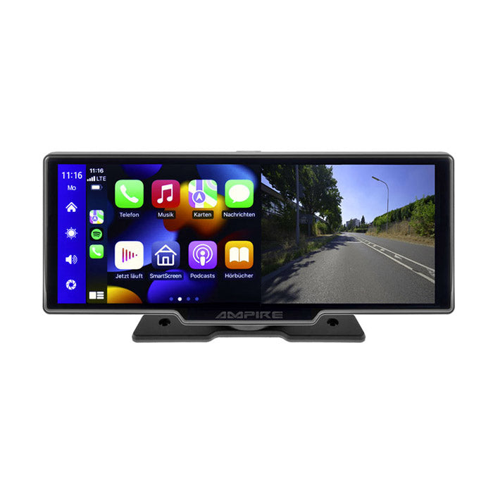 Ampire 10" skærm CarPlay Android Auto Dashcam