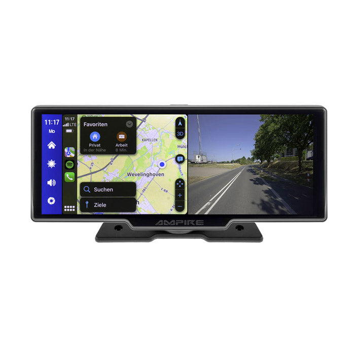 Ampire 10" skærm CarPlay Android Auto Dashcam