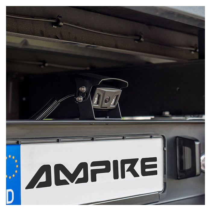 Bakkamera 1080P AHD 160° IR IP69K med 10m kabel - Ampire