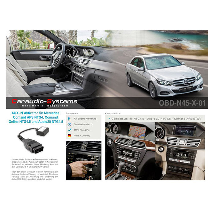 CAS AUX aktivator til Mercedes m. Command NTG4/4.5