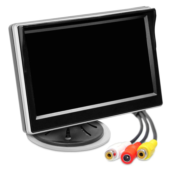 5 TFT monitor til bakkamera, 2 indgange, sugekop/klæbeholder - Ampire