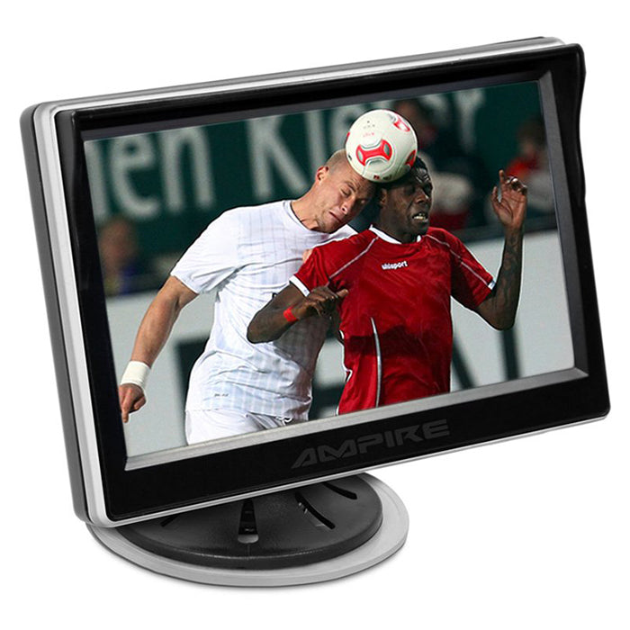 5 TFT monitor til bakkamera, 2 indgange, sugekop/klæbeholder - Ampire