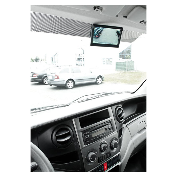 5 TFT monitor til bakkamera, 2 indgange, sugekop/klæbeholder - Ampire