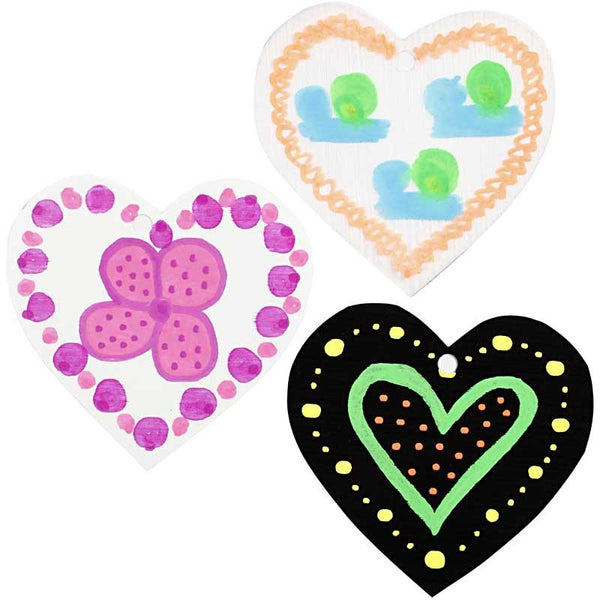 Deco Tekstiltusch, streg 3 mm, neonfarver, 6 stk./ 1 pk.