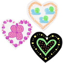 Deco Tekstiltusch, streg 3 mm, neonfarver, 6 stk./ 1 pk.