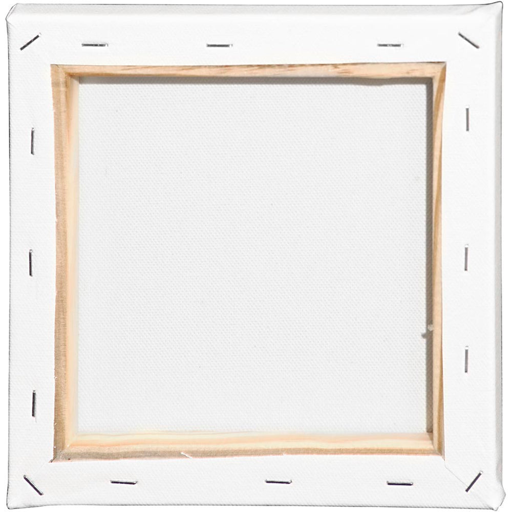 Malerlærred, D: 1.6 cm, str. 20x20 cm, 360 g, hvid, 10 stk./ 1 pk.