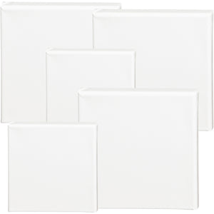 Malerlærred, D: 1,6 cm, str. 15x15 cm, 360 g, hvid, 40 stk./ 1 pk.
