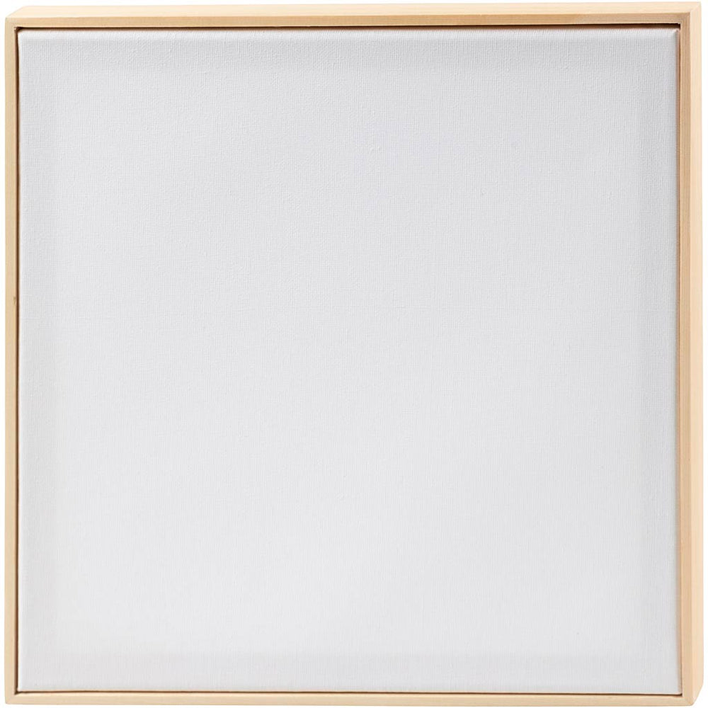 Malerlærred med træramme, str. 30x30 cm, 280 g, hvid, 1 stk.