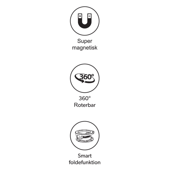 Magnetisk justerbar mobilholder til instrumentbræt 360° rotation, MagSafe-kompatibel - Avant