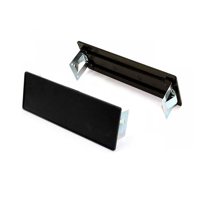 Dækplade 194x62 mm til 1 DIN åbning, sort - Connects2