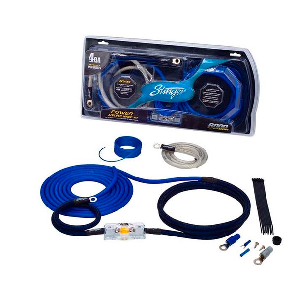 Kabelkit 20mm2 strøm vandtæt 175A til bilstereo - Stinger