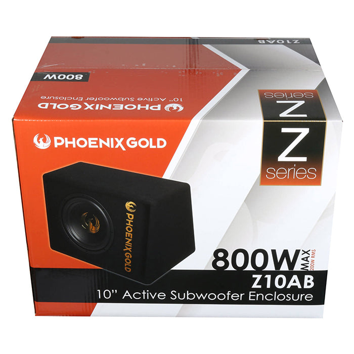 Phoenix Gold 10 Subwoofer M Kabler Og Fjernbetjening Kompakt - Phoenix_g