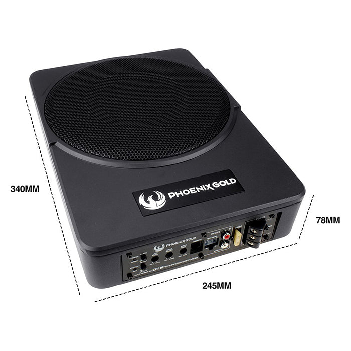 Phoenix Gold 10” Aktiv Subwoofer Under Sæde 200W Rms - Phoenix_g