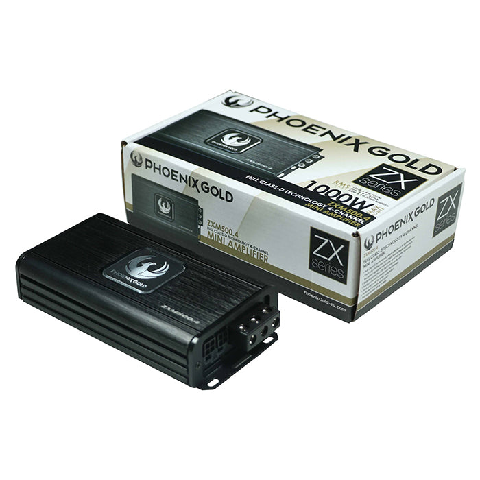 4-kanals Class-D bilforstærker 4x125W (mini) Phoenix Gold