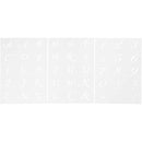 Skabeloner, bogstaver og tal, H: 20-30 mm, A5, ark 148x210 mm, 3 ark/ 1 pk.