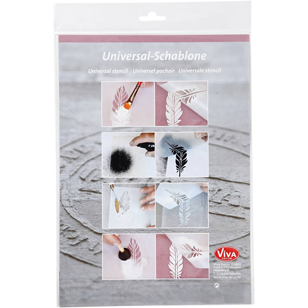 Filigran Blomster Stencil A4 - Kreativitet Uden Grænser