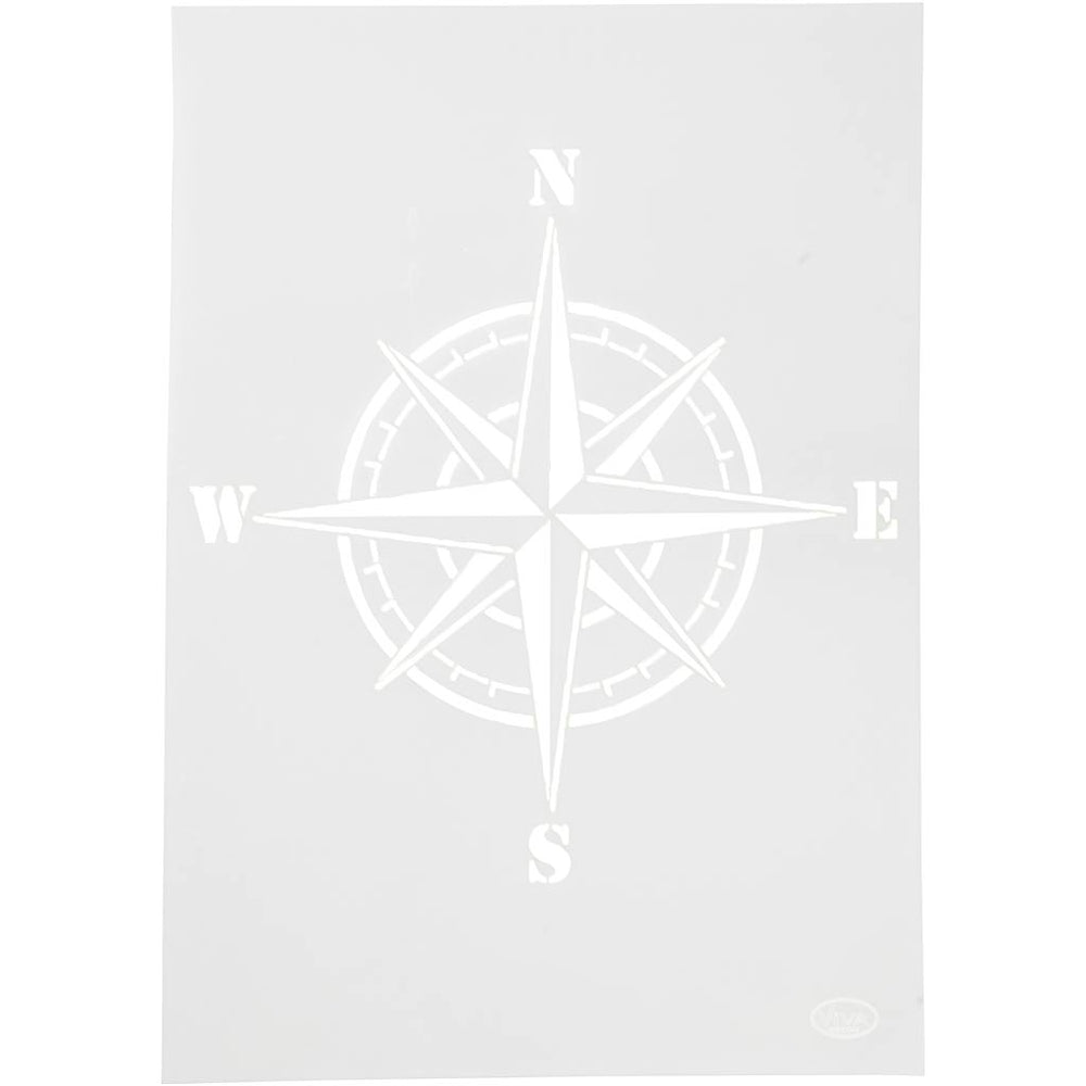 A4 Stencil Kompas - Præcise Cirkler og Designs