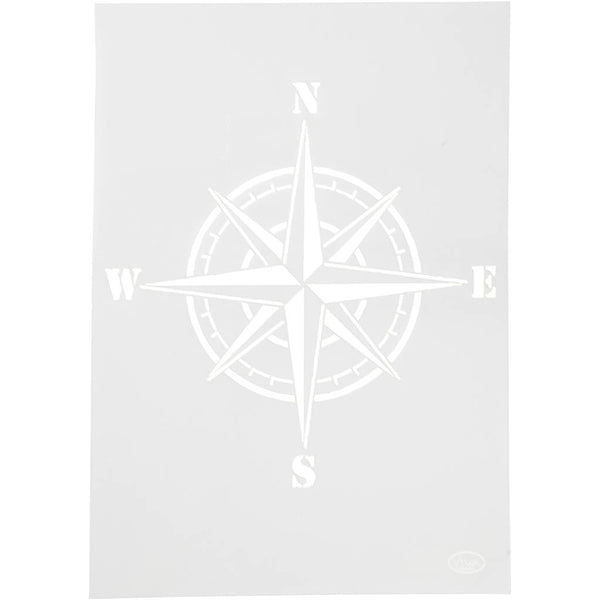 A4 Stencil Kompas - Præcise Cirkler og Designs