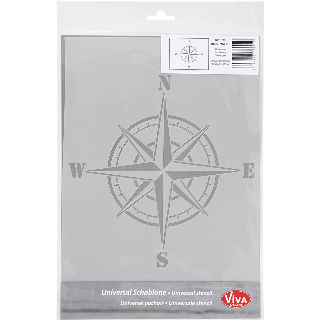 A4 Stencil Kompas - Præcise Cirkler og Designs