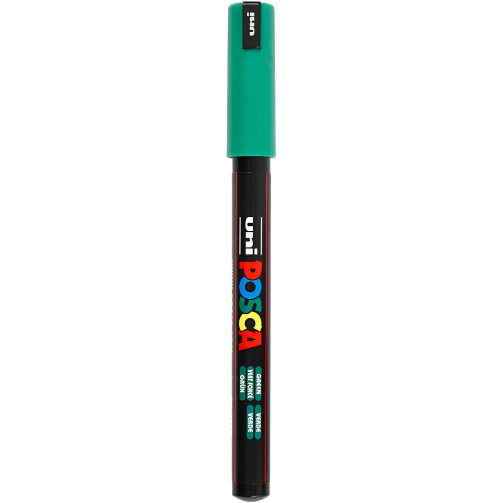 Posca Tusch, nr. PC-1MR, streg 0,7 mm, extra-fine, grøn, 1 stk.