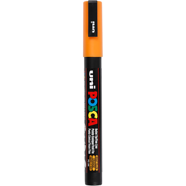 Posca Tusch, PC-3M, streg 0,9-1,3 mm, fine, bright yellow, 1 stk.