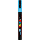 Posca Tusch, nr. PC-3M, streg 0,9-1,3 mm, fine, lyseblå, 1 stk.