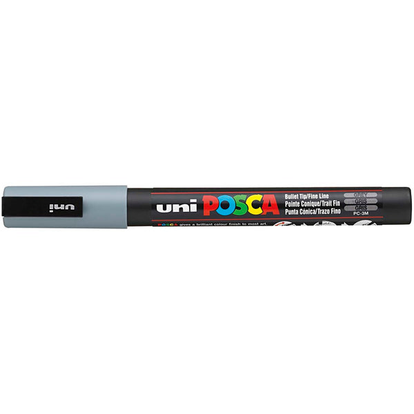 Posca Tusch, PC-3M, streg 0,9-1,3 mm, fine, grå, 1 stk.