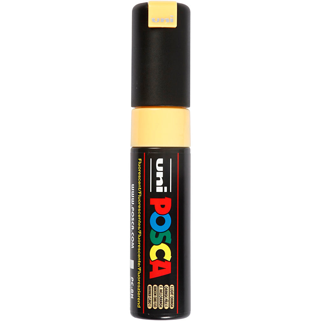 Posca Tusch, PC-8K, streg 8 mm, broad, fluorescerende lys orange, 1 stk.