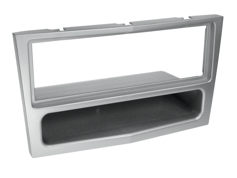 Radioramme 1-DIN til Vauxhall/Opel Zafira B 2005-> med rum sølv - ACV