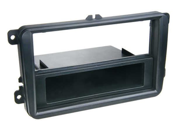 2-DIN radioramme med rum sort til VW/Seat/Skoda biler - acv